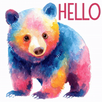Sun Bear Hello GIF