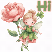 Flower Hello GIF