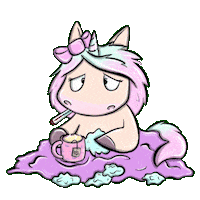 Mina Einhorn Sticker by glitzerimkopf