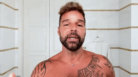 fashionablymale giphygifmaker skincare ricky martin GIF