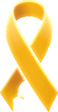 naratunek golden cancer september ribbon Sticker