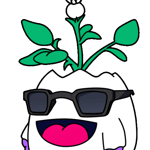 Vibes Deal With It Sticker by Magic Eden