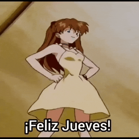 Evangelion Anime Feliz GIF
