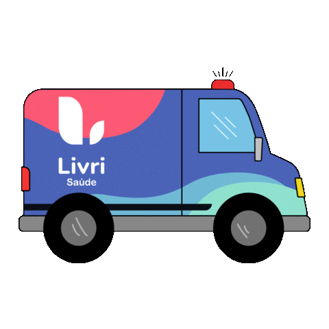 LivriSaude giphyupload saúde emergencia ambulancia Sticker