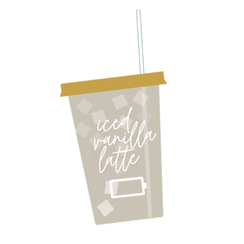 AlisonBellaVi coffee latte alisonbellavi icedvanillalatte Sticker