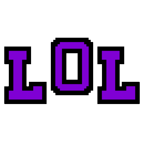 joyfuljuly pixel lol black purple Sticker