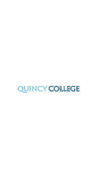 University Navy Sticker by Quincy College