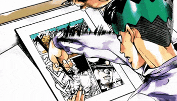 Rohan Kishibe Drawing GIF