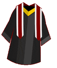Graduation Capandgown Sticker by Chicago Booth