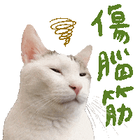 niuniulan cat lazy stayhome 貓 Sticker