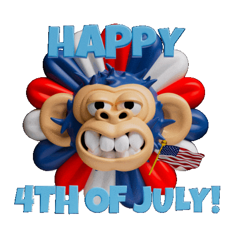 Celebrate Independence Day Sticker by Evan Hilton