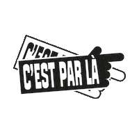 Hand Ici Sticker by C'est par là