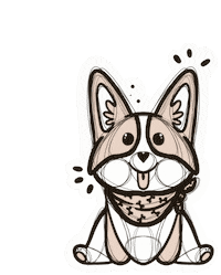 CorgiButtStudio new corgi corgibuttstudio Sticker