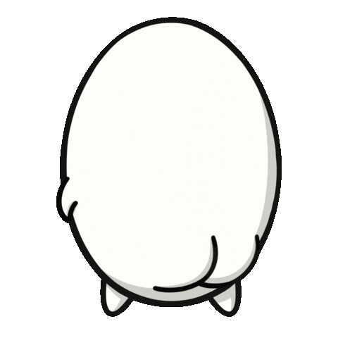 Angry Egg Sticker