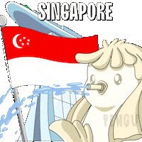 Singapore Flag Penguin Sticker by Pudgy Penguins