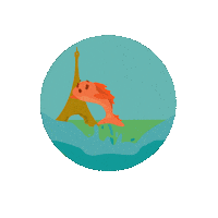 Fish Paris Sticker by LioxFoundation