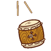 Japanese Drums Sticker
