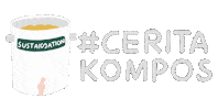 Sustaination sustainable kompos sustaination kawankompos Sticker