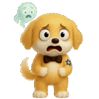 Shocked Dog Sticker