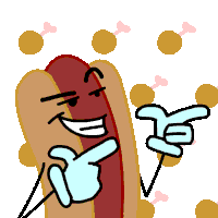finger guns STICKER