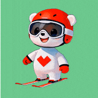 Skiing Skier Sticker by I LOVE SKI