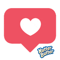 Nutterbutter love heart like social media Sticker