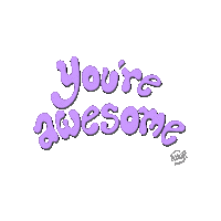 Awesome I Love You Sticker by Amor Design Studio