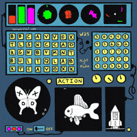 Fish Butterfly GIF by Stoner Stick People