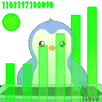 Penguin Hacking Sticker by Pudgy Penguins