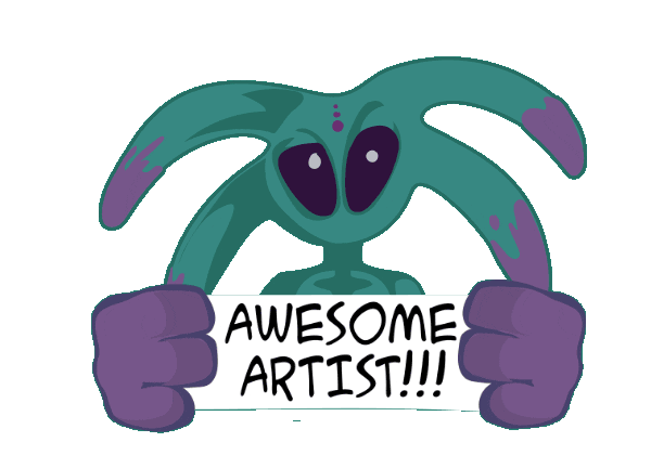 Awesome Artist Sticker by Doggygraphics