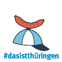 Bratwurst Sticker by Das ist Thüringen