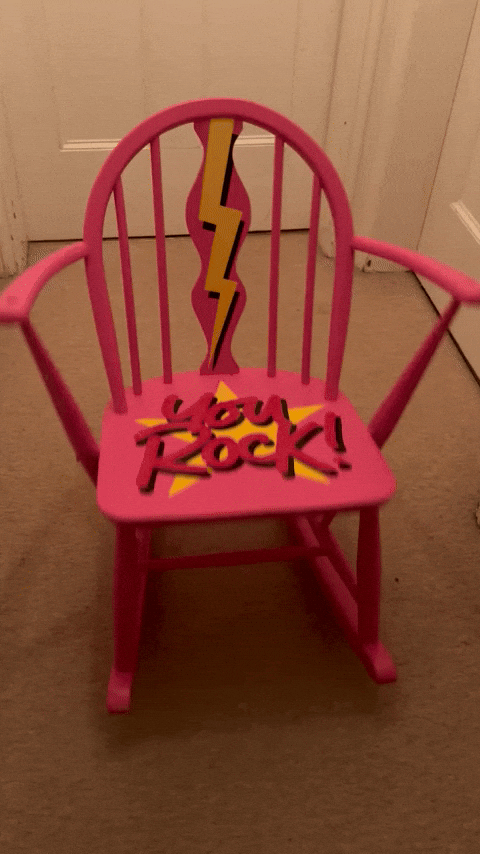 smithers1969 giphyupload pink chair you rock GIF