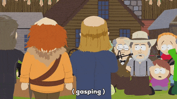 surprise gasping GIF by South Park 