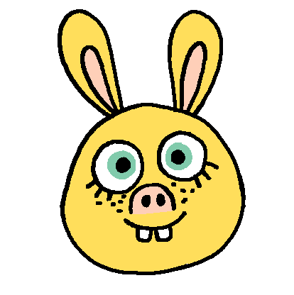 Happy Rabbit Sticker