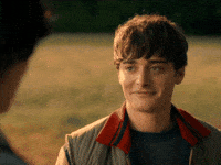 Blushing Stranger Things GIF