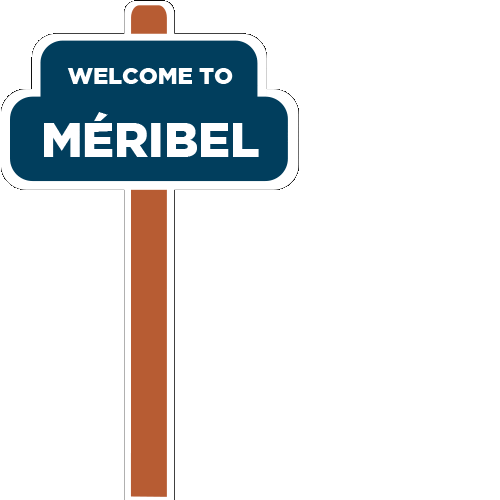 meribel3vallees giphyupload ski mountain skiing Sticker