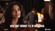 Episode 18 Brb GIF by Law & Order