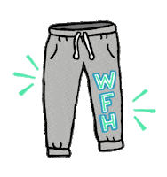 Work From Home Fashion Sticker