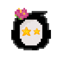 Pixel Flower Sticker by BigBrains