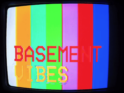 basementvibes giphyupload tv logo glitch GIF