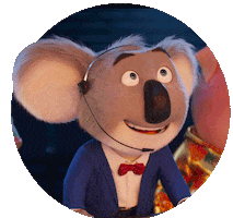 Happy Buster Moon Sticker by Sing Movie
