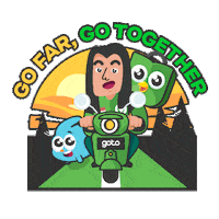 Go Far To The Moon Sticker by Tokopedia