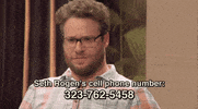 seth rogen cell phone GIF by The Eric Andre Show