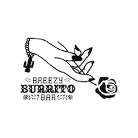 Rose Hand Sticker by BreezyBurritoBar