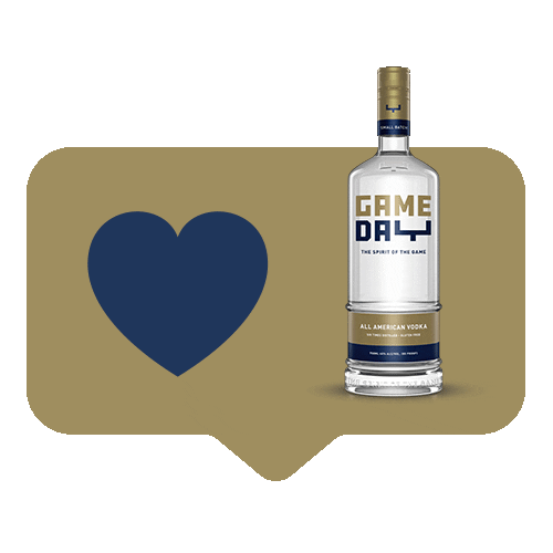 Georgia Tech Navy Sticker by GameDay Vodka