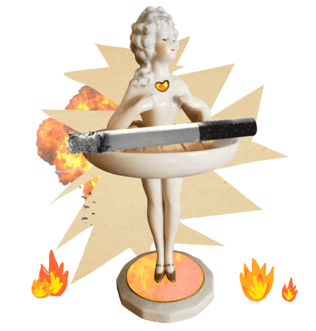 Fire Collage Sticker