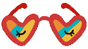 Summer Glasses Sticker