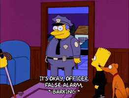 barking bart simpson GIF
