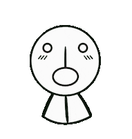 Mizukyharu ghost surprised quoi fantome Sticker