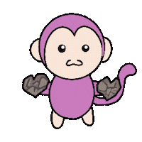Monkey Love Sticker